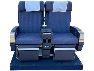 Business Class Aircraft Seats (Screen in armrest) Props, Prop Hire