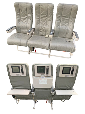 Triple Aircraft Seats Props, Prop Hire