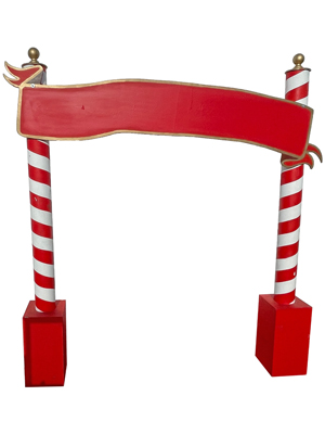 Candy Cane Archway Props, Prop Hire