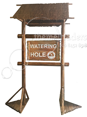 Watering Hole Entrance Arch Props, Prop Hire