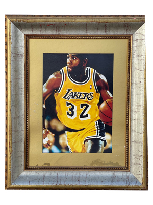 Magic Johnson Basketball Wall Art Props, Prop Hire