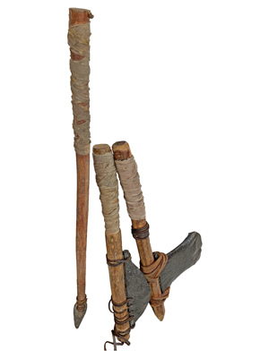 Stone Age Axe/Spear/Weapons Props, Prop Hire