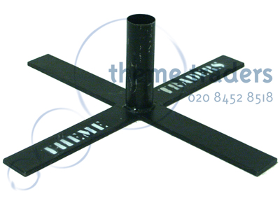 Base Cross for aluminium rigging Props, Prop Hire