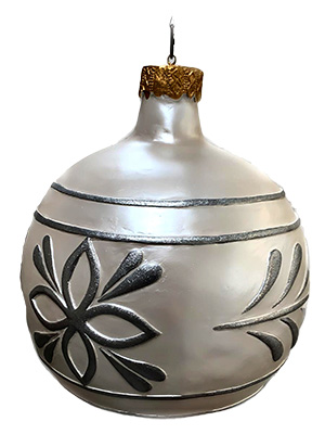 White and Silver Bauble Props, Prop Hire