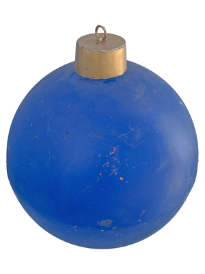 Blue Giant Ball Bauble Props, Prop Hire