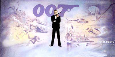 Sean Connery 007 Backdrop Props, Prop Hire