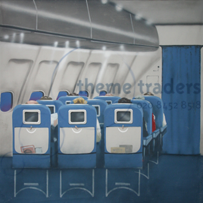 Aeroplane seats backdrop Props, Prop Hire