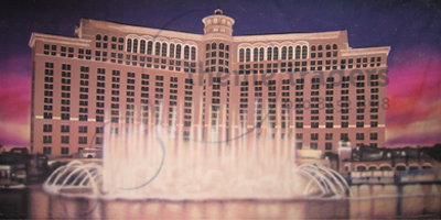 Bellagio Hotel in Las Vegas Backdrop Props, Prop Hire