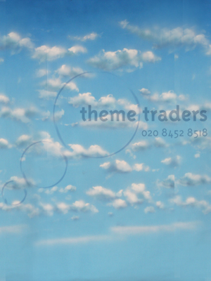 Clouds and blue sky Backdrop Props, Prop Hire