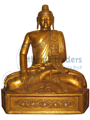 Buddha Statues Sitting - Vintage, antique, weathered Props, Prop Hire