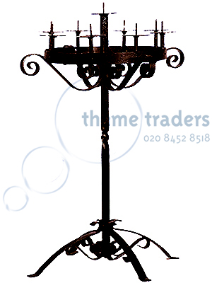 Candelabras Wrought Iron (60 available) Props, Prop Hire