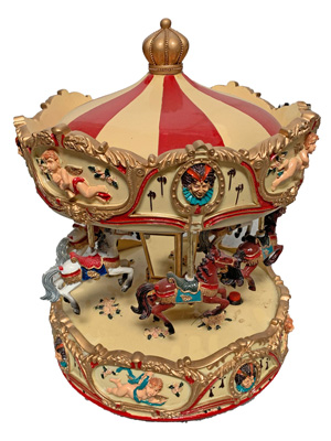 Carousel Table Statues Props, Prop Hire