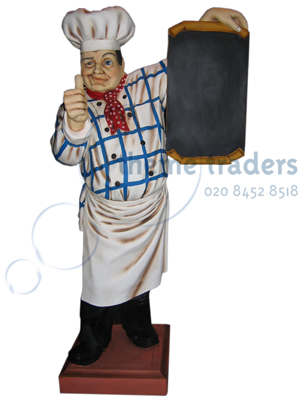Chef menu Statues Props, Prop Hire