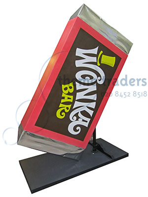 Giant Wonka Chocolate Bars Props, Prop Hire