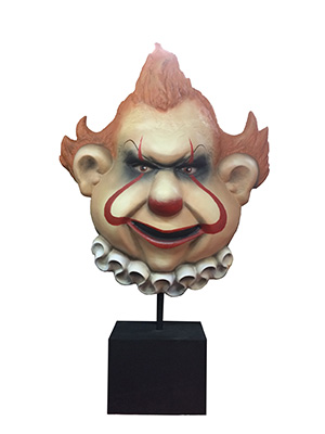 Scary Clown Mask Statue Props, Prop Hire