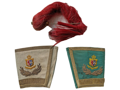 Military Cuffs and Plumes Props, Prop Hire
