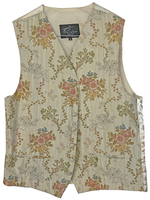 Dandy Floral Brocade Waistcoats (Set Available) Props, Prop Hire
