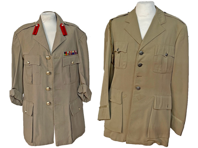 Beige Military Officers Tunics Props, Prop Hire
