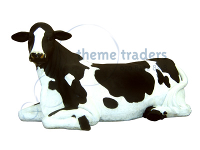 Lying Down Cow Statues Props, Prop Hire