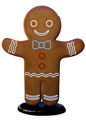 Giant Gingerbread Man Props, Prop Hire
