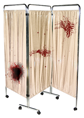 Hospital Curtains Horror Props, Prop Hire