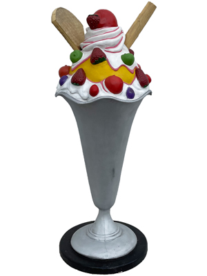 Ice Cream Sundae melted statues Props, Prop Hire