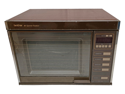 Microwave Oven Period Wood Effect Props, Prop Hire