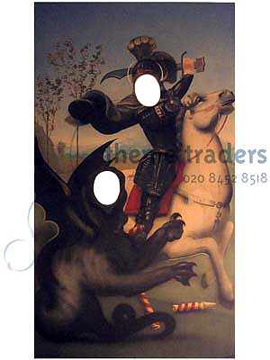 George and Dragon Peep Through Boards Props, Prop Hire