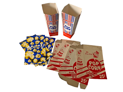 Popcorn Boxes Props, Prop Hire