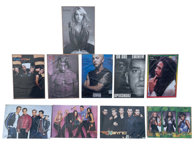 Pop Stars Mounted Posters Props, Prop Hire