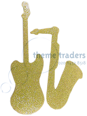 Glitter Musical Instruments Props, Prop Hire