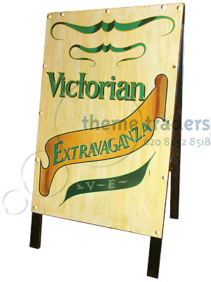 Victorian Fairground Signs Props, Prop Hire