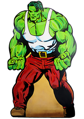 Incredible Hulk Silhouette - Freestanding Props, Prop Hire