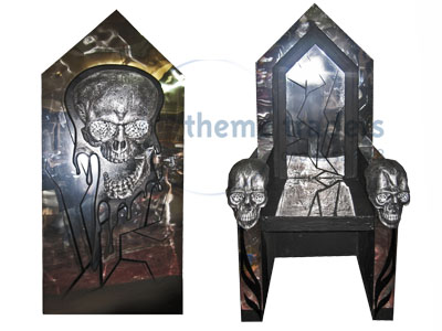 Mirrored Throne Props, Prop Hire
