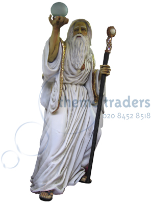 Wizard Merlin Statue Props, Prop Hire