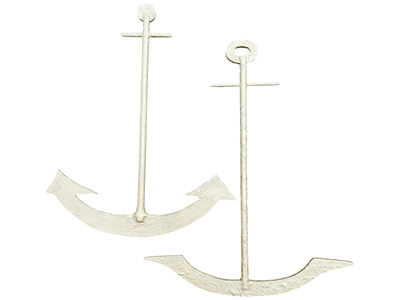 Gold Anchors 1.3 Metres Props, Prop Hire