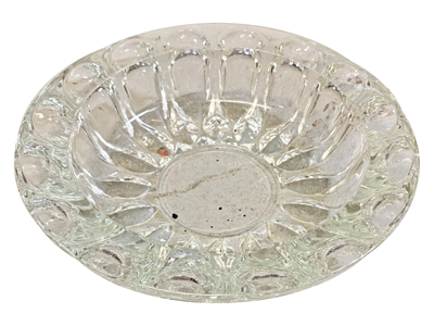 Large Glass Ashtray Props, Prop Hire
