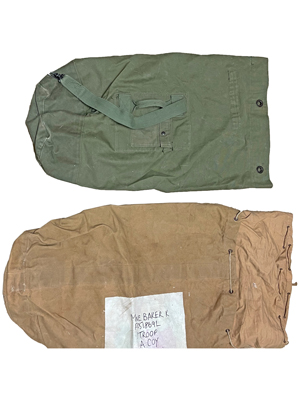 Army and Navy Kitbags Props, Prop Hire