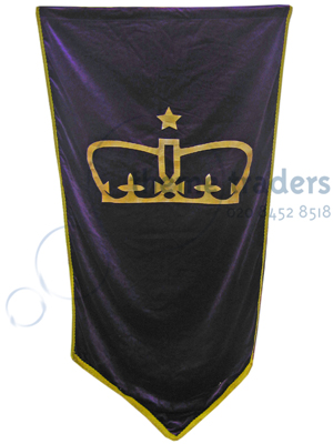 Heraldic Banner Crown Props, Prop Hire