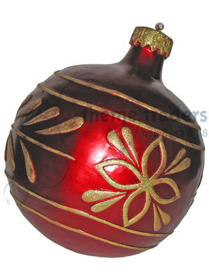 Giant Red Baubles Props, Prop Hire
