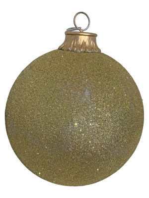 Large Gold Glitter Bauble Props, Prop Hire