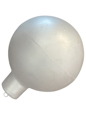 55 Cms Silver Bauble (Can Be Painted) Props, Prop Hire