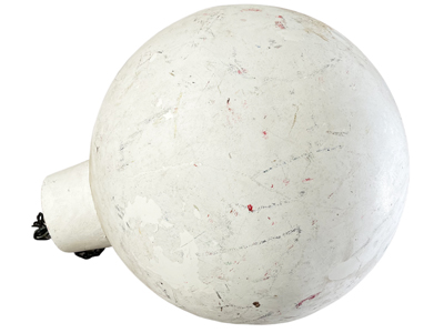 35 Cms White Bauble (Can Be Painted) Props, Prop Hire