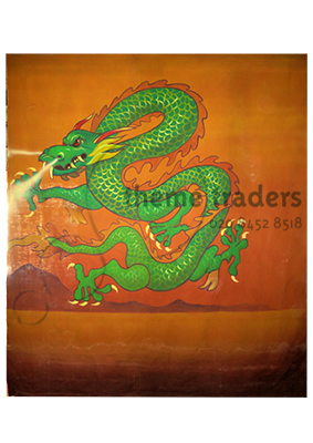 Chinese Dragon Backdrop Props, Prop Hire