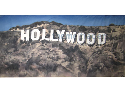 American Hollywood Hills Backdrop Props, Prop Hire