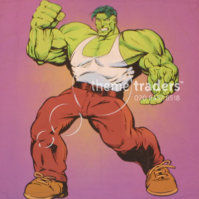 Incredible Hulk Backdrop Props, Prop Hire