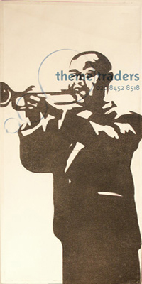Jazz Trumpet Player Framed Backdrop Props, Prop Hire