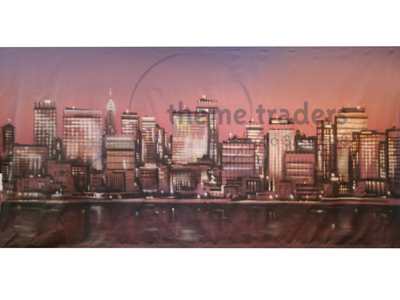 Manhattan City Skyline Backdrop Props, Prop Hire