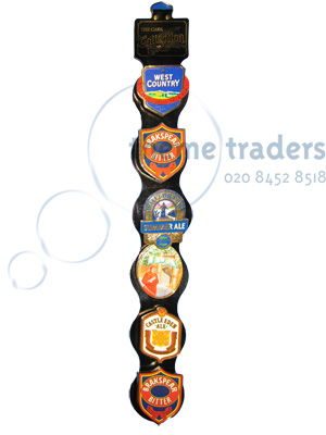 Beer emblems on strap Props, Prop Hire