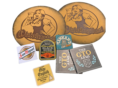 Beer Mats Props, Prop Hire